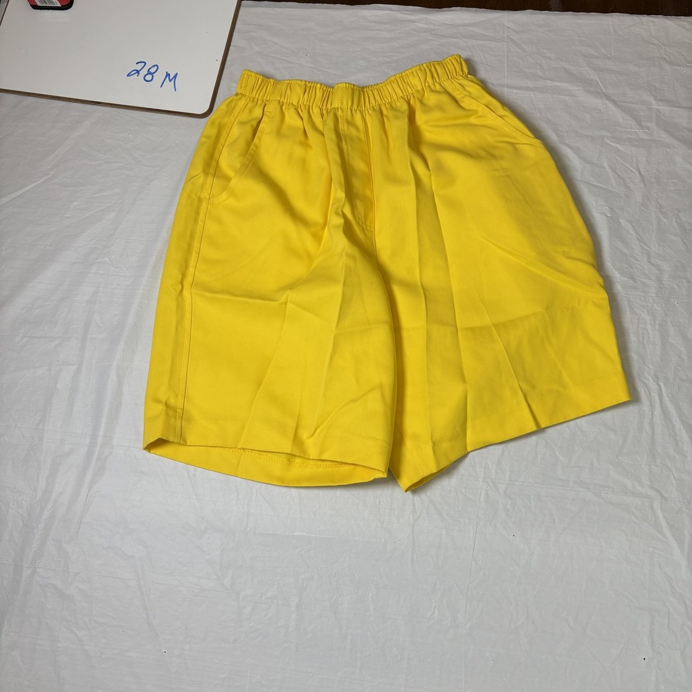 ALIA‎ Petite Womens Yellow pull on shorts, elastic waist size 00P